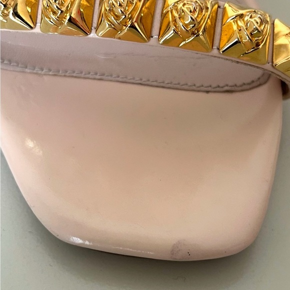 STUART WEITZMAN Blush Pink Rosist 100 Stud Open Toe Ankle Strap Sandal Size 36 - Picture 12 of 12
